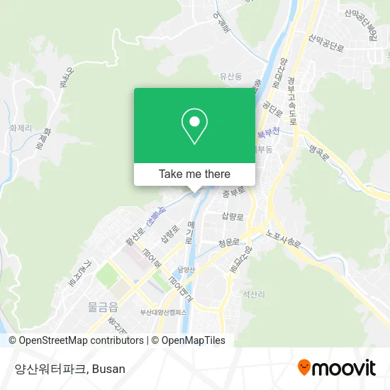 양산워터파크 map