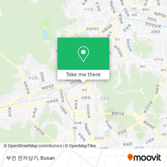부전 전자상가 map