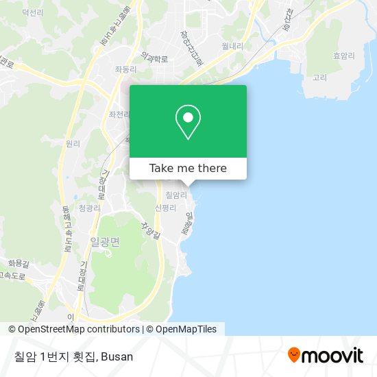 칠암 1번지 횟집 map