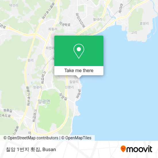 칠암 1번지 횟집 map
