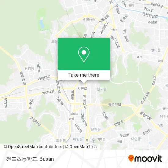 전포초등학교 map