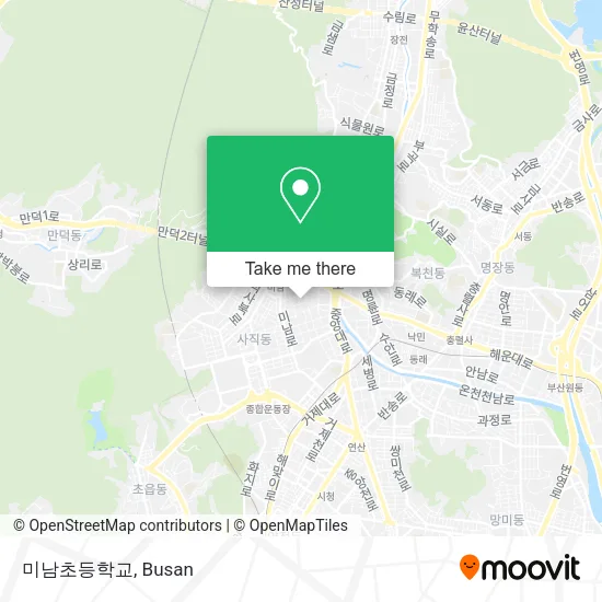 미남초등학교 map