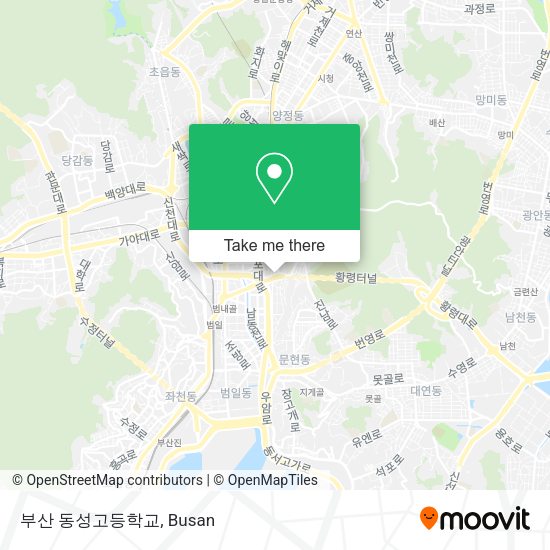 부산 동성고등학교 map