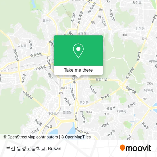 부산 동성고등학교 map