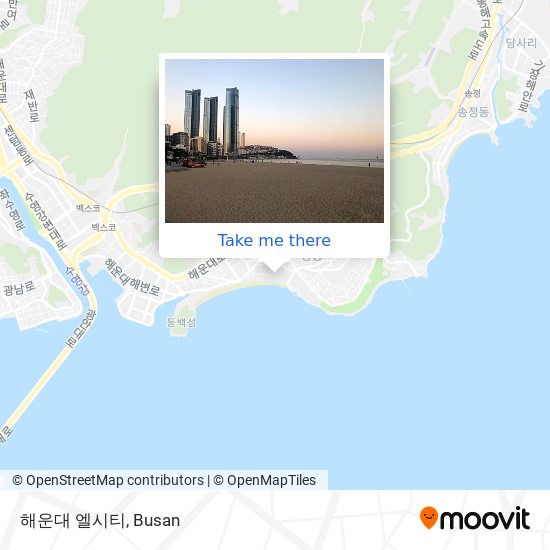 해운대 엘시티 map