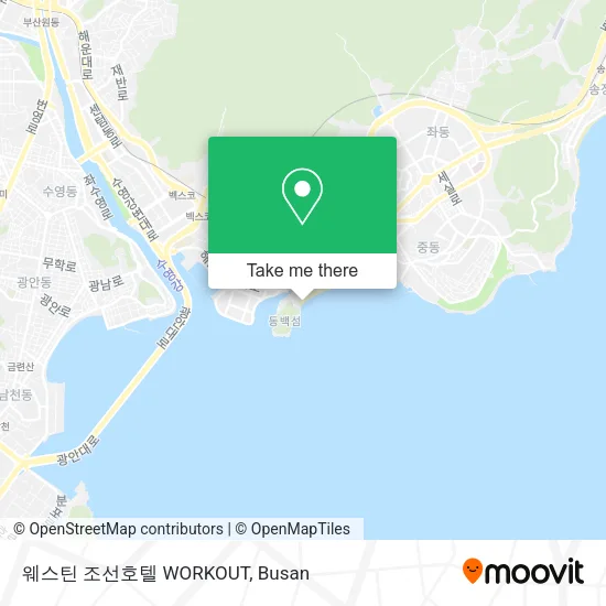 웨스틴 조선호텔 WORKOUT map