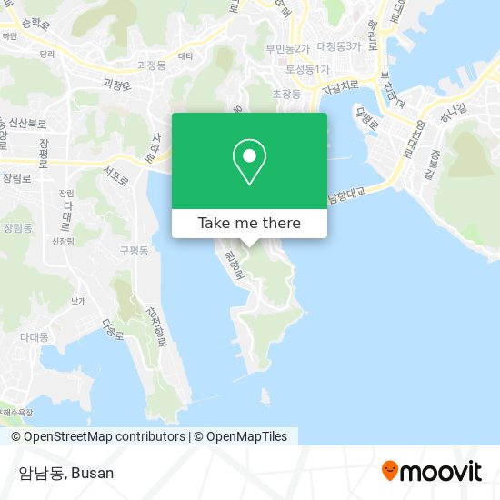 암남동 map