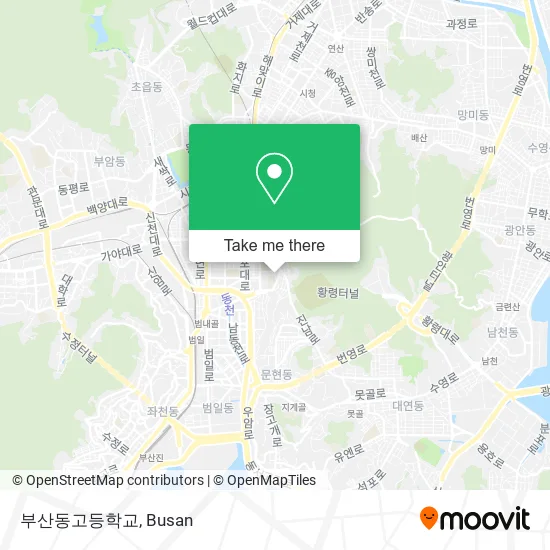 부산동고등학교 map