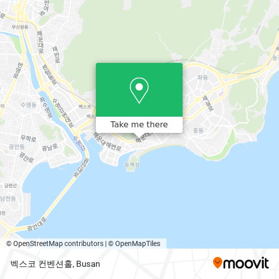 벡스코 컨벤션홀 map