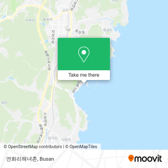 연화리해녀촌 map
