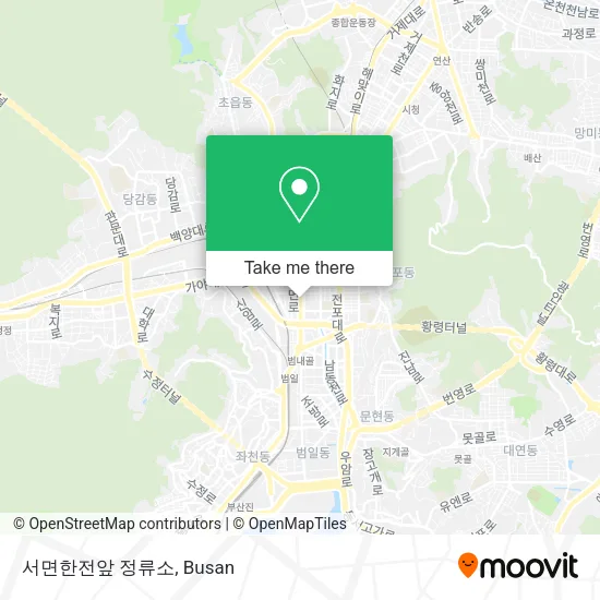 서면한전앞 정류소 map