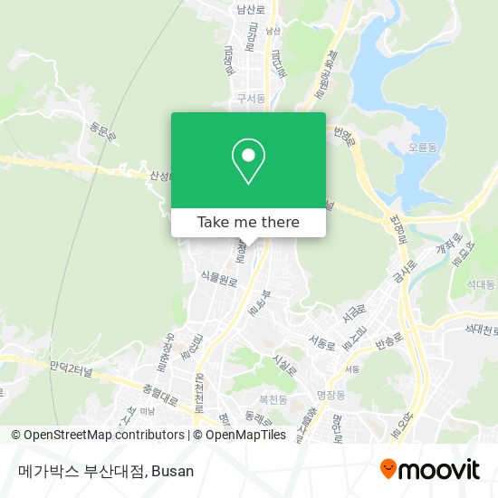 메가박스 부산대점 map