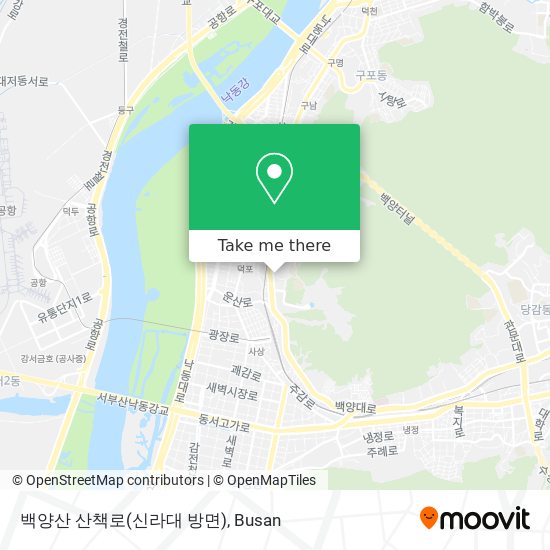 백양산 산책로(신라대 방면) map