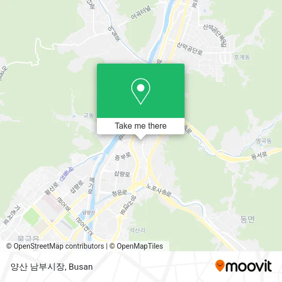 양산 남부시장 map