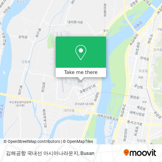 김해공항 국내선 아시아나라운지 map