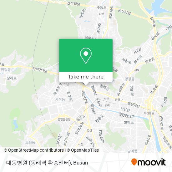 대동병원 (동래역 환승센터) map