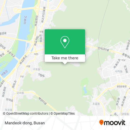 Mandeok-dong map
