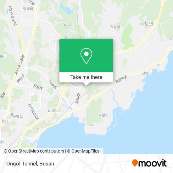 Ongol Tunnel map