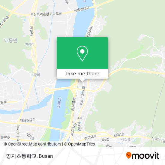 명지초등학교 map