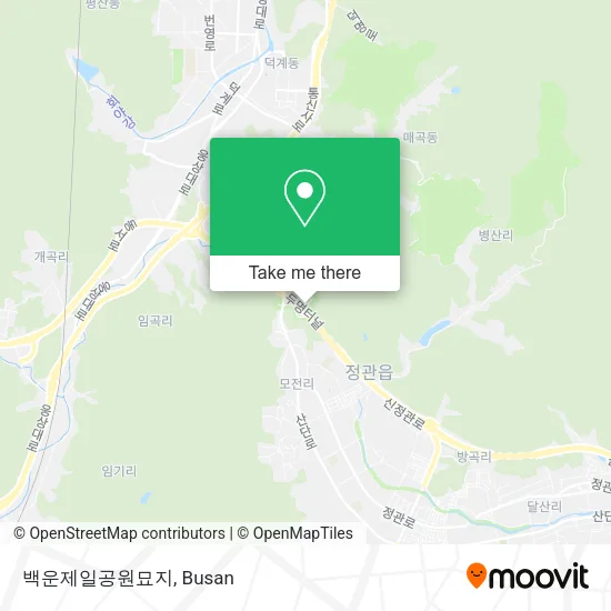 백운제일공원묘지 map
