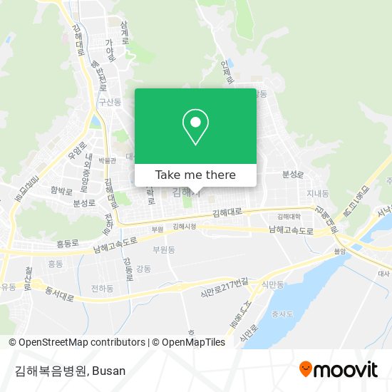 김해복음병원 map