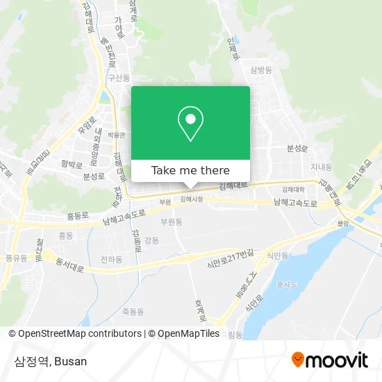 삼정역 map