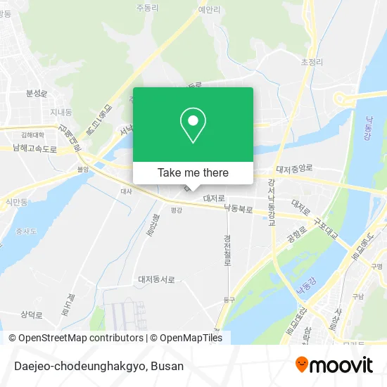 Daejeo-chodeunghakgyo map