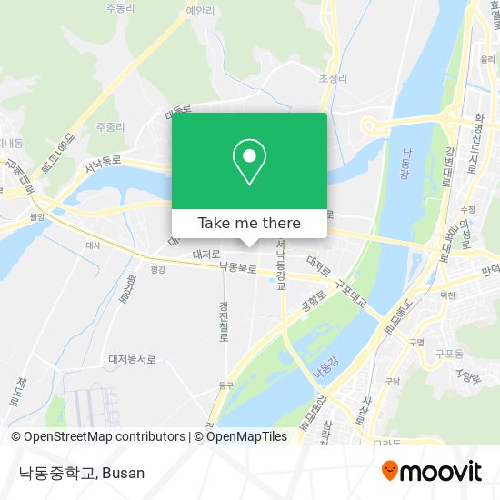 낙동중학교 map