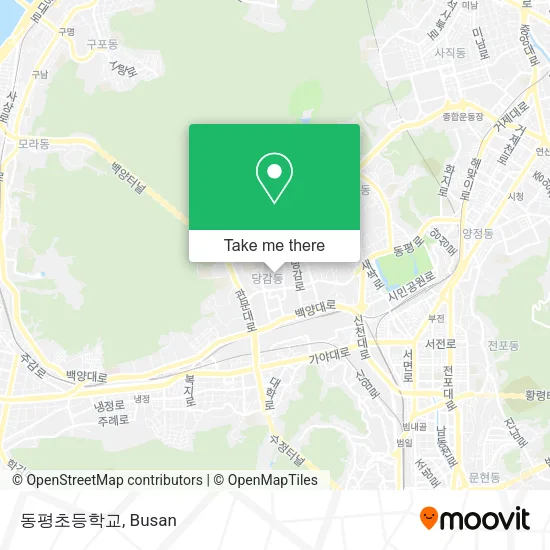 동평초등학교 map