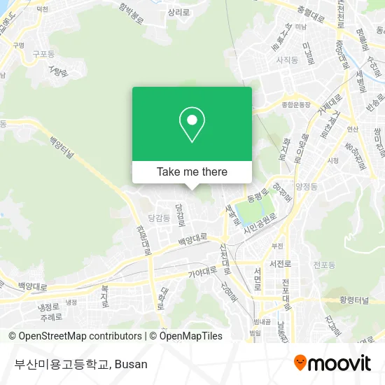 부산미용고등학교 map