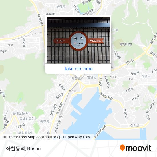 좌천동역 map