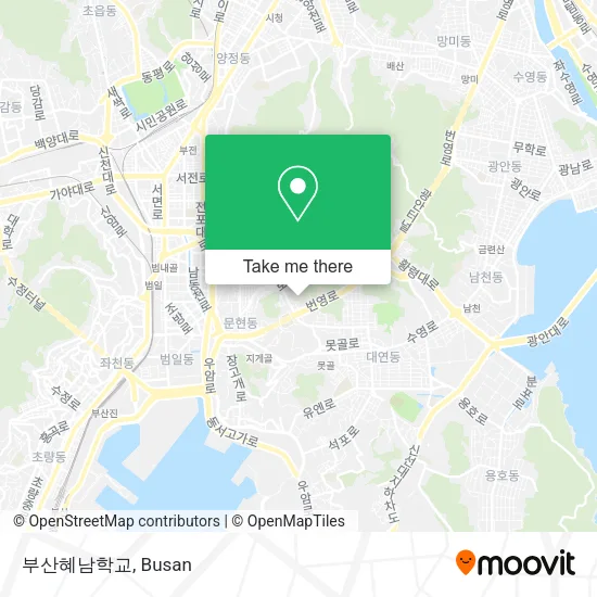 부산혜남학교 map