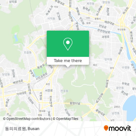 동의의료원 map