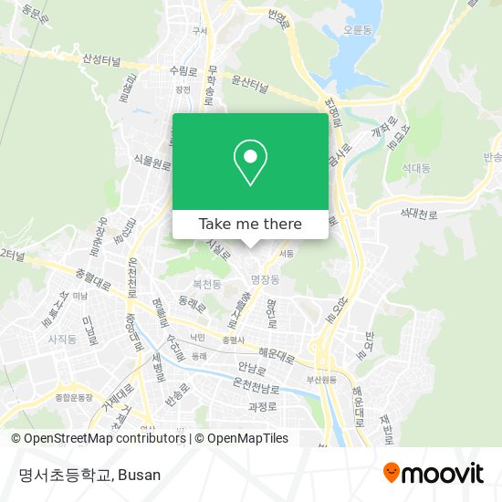 명서초등학교 map