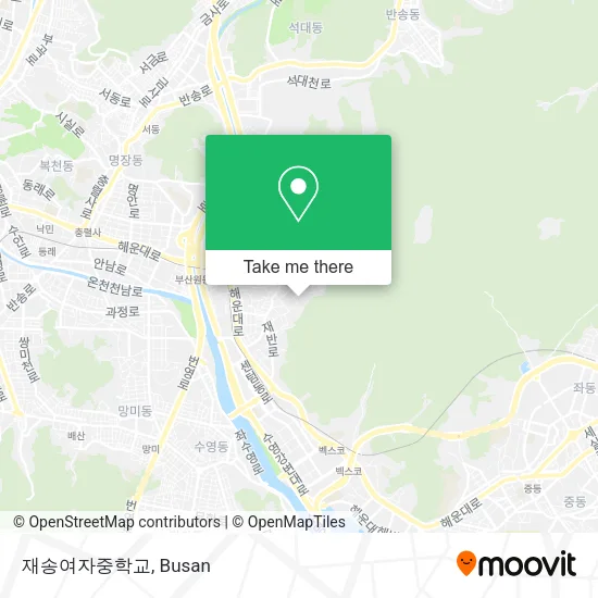 재송여자중학교 map