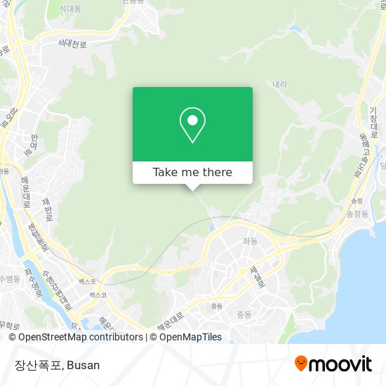 장산폭포 map