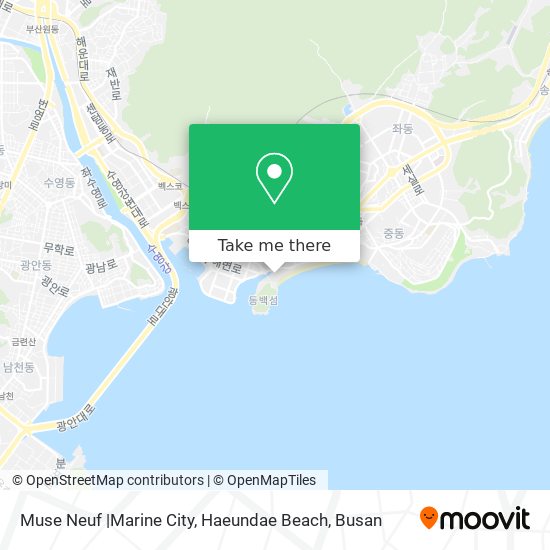 Muse Neuf |Marine City, Haeundae Beach map