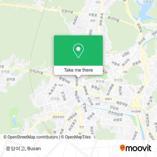 중앙여고 map