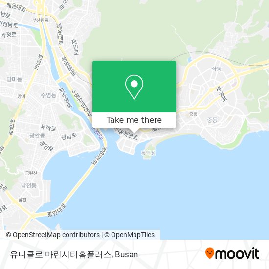 유니클로 마린시티홈플러스 map