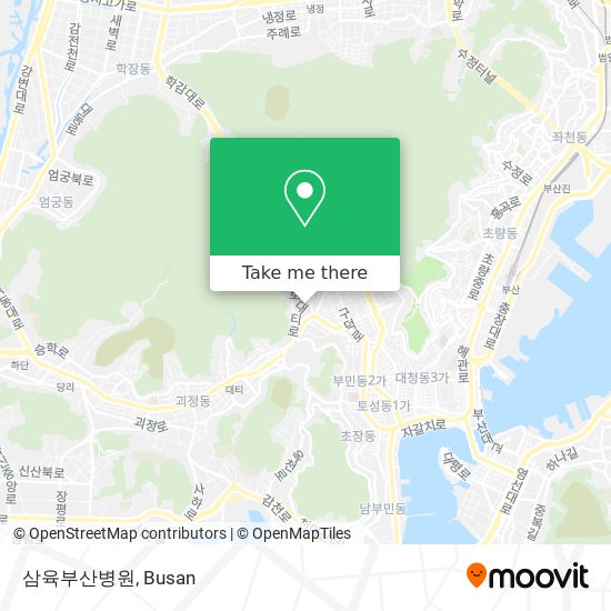 삼육부산병원 map