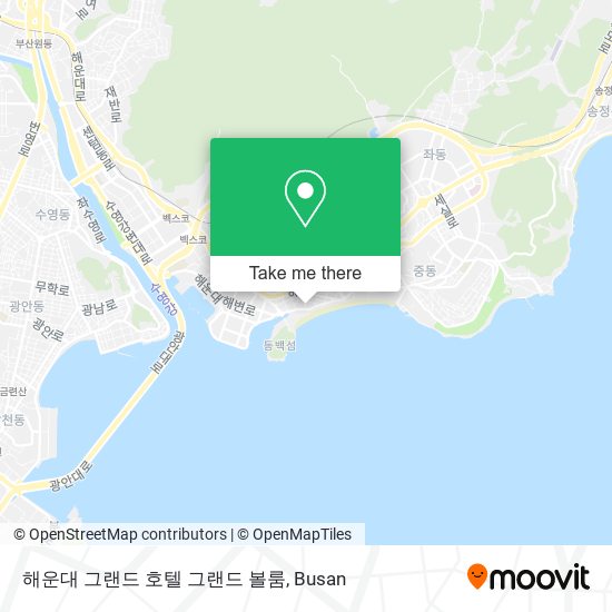 해운대 그랜드 호텔 그랜드 볼룸 map