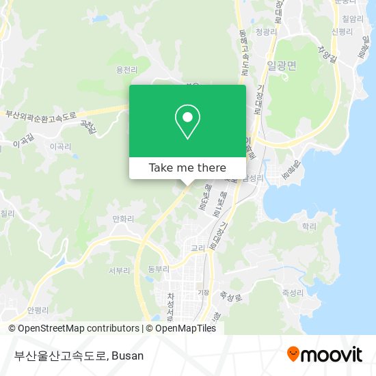 부산울산고속도로 map