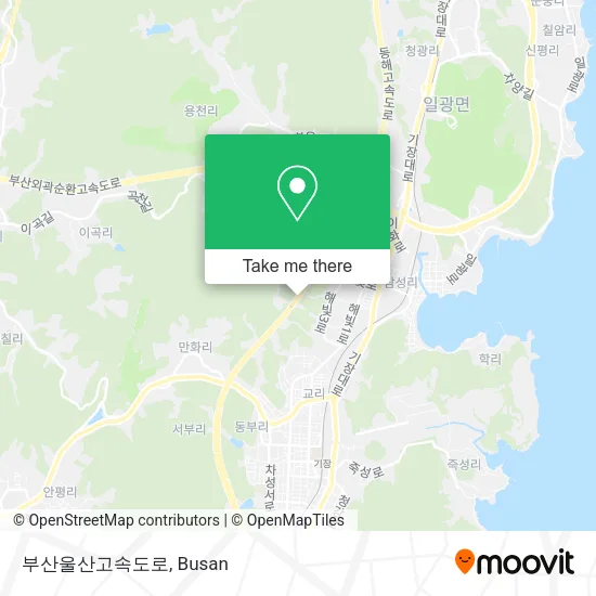 부산울산고속도로 map