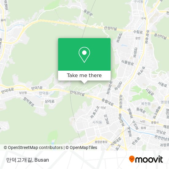 만덕고개길 map