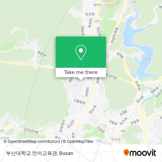 부산대학교 언어교육관 map