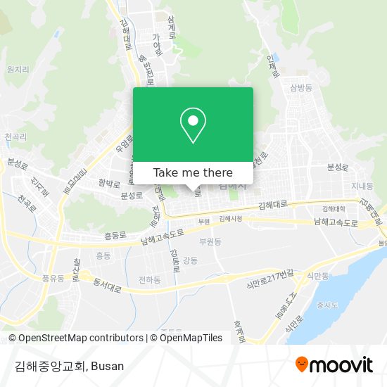 김해중앙교회 map