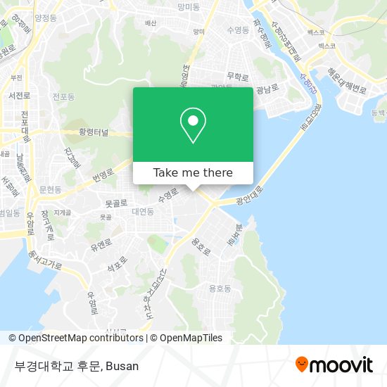 부경대학교 후문 map