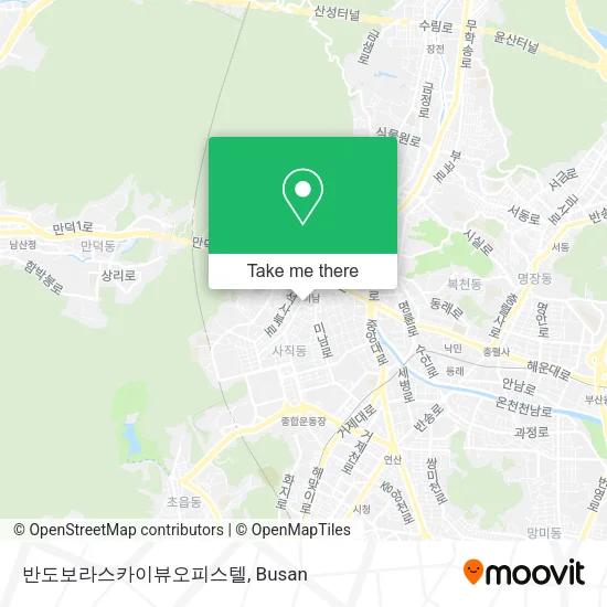 반도보라스카이뷰오피스텔 map