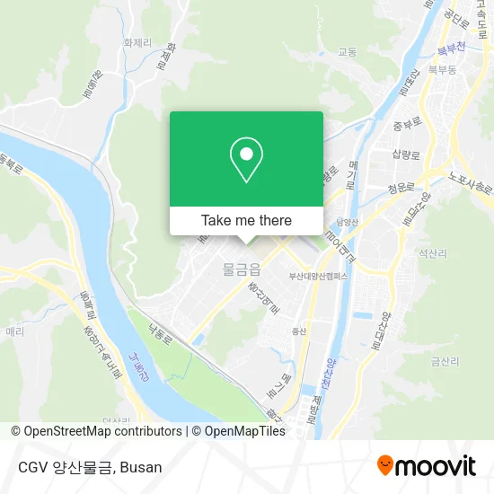 CGV 양산물금 map