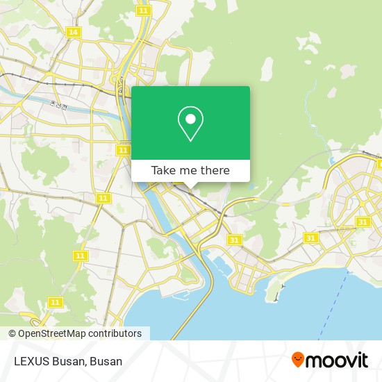 How to get to LEXUS Busan in 해운대구 by Bus or Metro